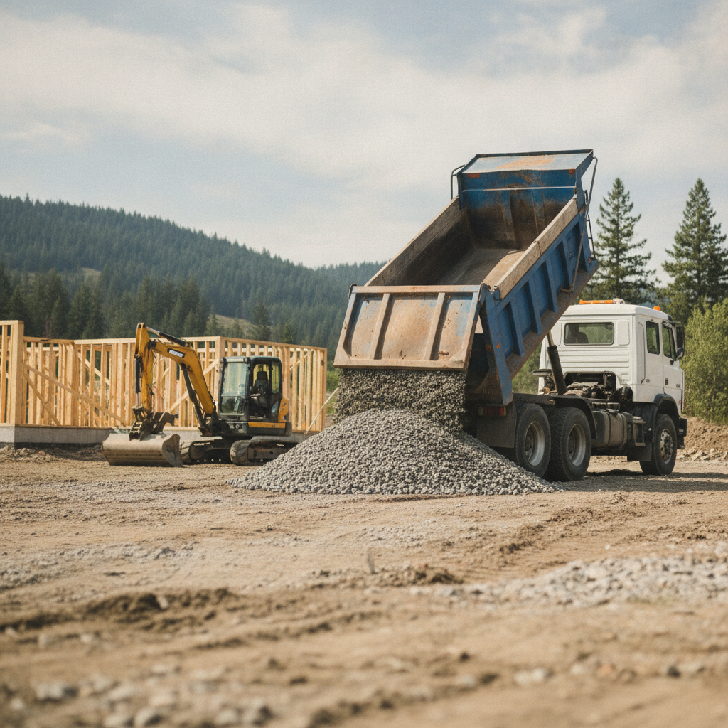 Gravel Delivery no peoples faces